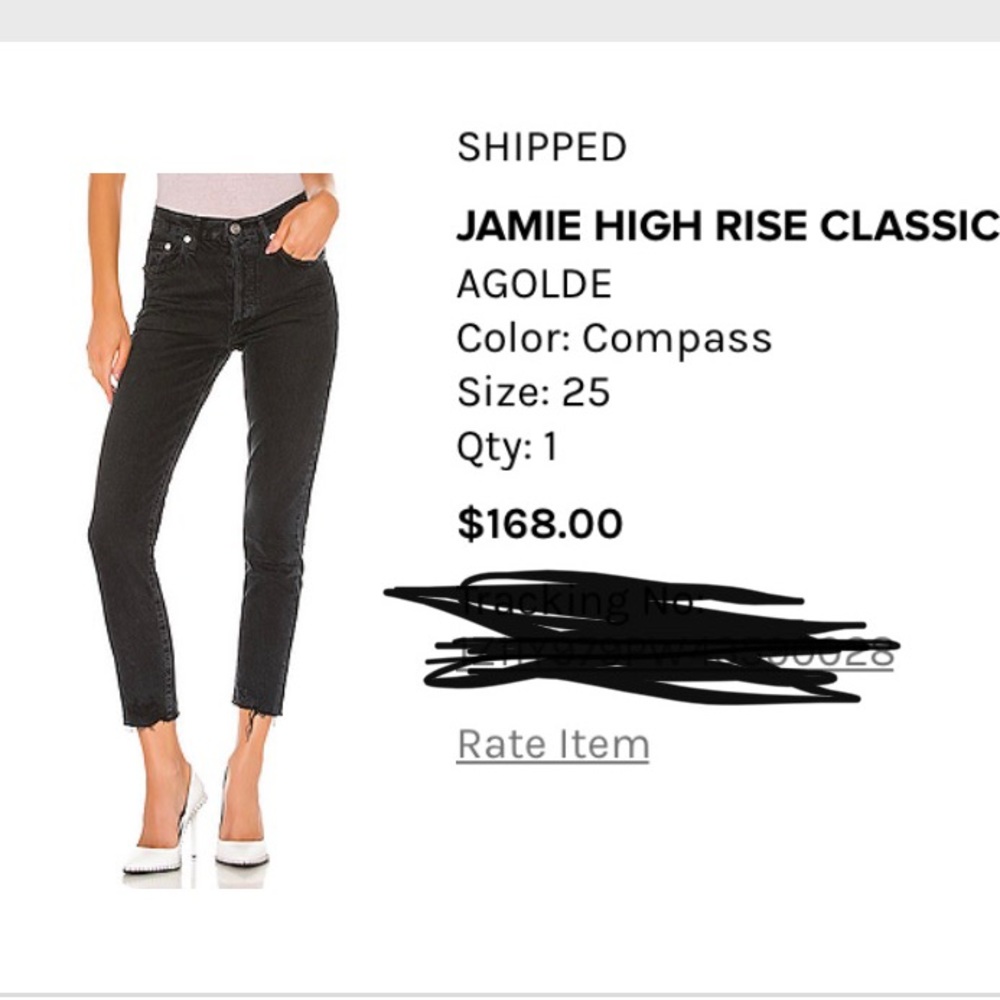 Agolde Jamie high rise classic